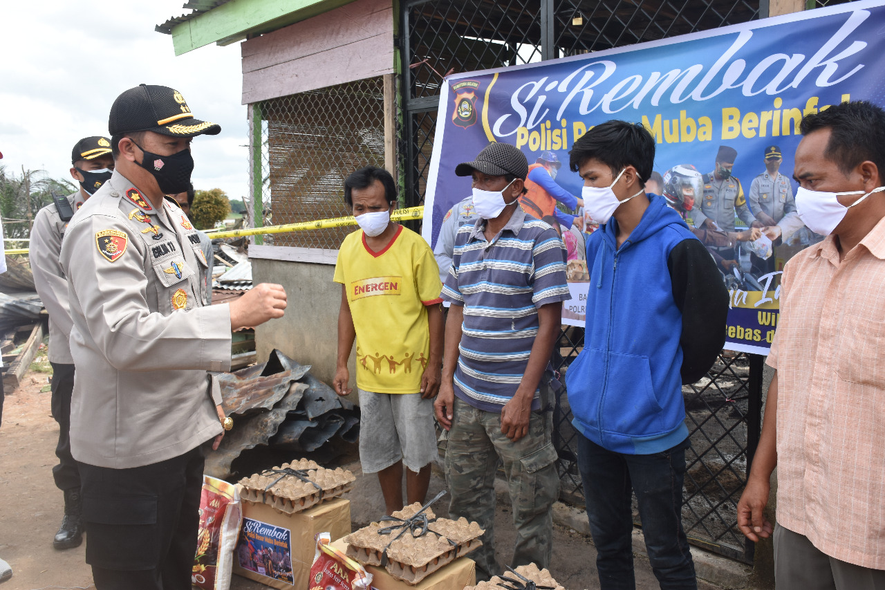 MELALUI PROGRAM SIREMBAK POLRES MUBA BANTU WARGA