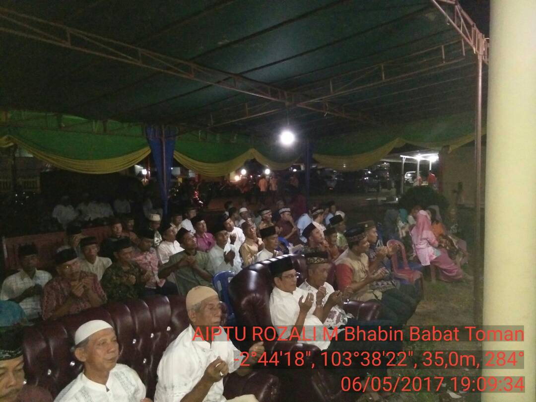 AWALI TUGAS KAPOLSEK BABAT TOMAN YASINAN BERSAMA WARGA