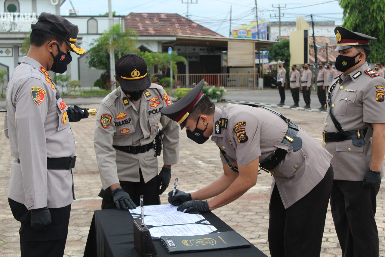 POLRES MUBA MELAKSANAKAN SERTIJAB 2 KAPOLSEK