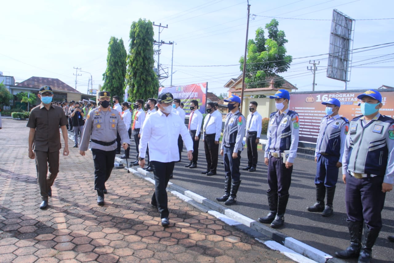 POLRES MUBA MELAKSANAKAN GELAR PASUKAN OPERASI KETUPAT MUSI - 2021 