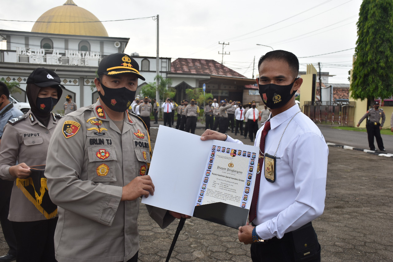 KAPOLDA SUMSEL APRESIASI UNGKAP KASUS KORUPSI POLRES MUBA