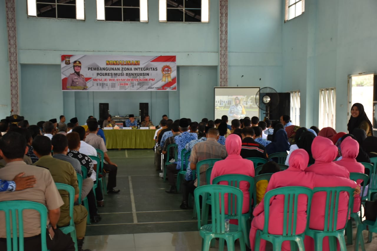 POLRES MUBA SOSIALISASI PEMBANGUNAN ZONA INTEGRITAS MENUJU WILAYAH BEBAS KORUPSI