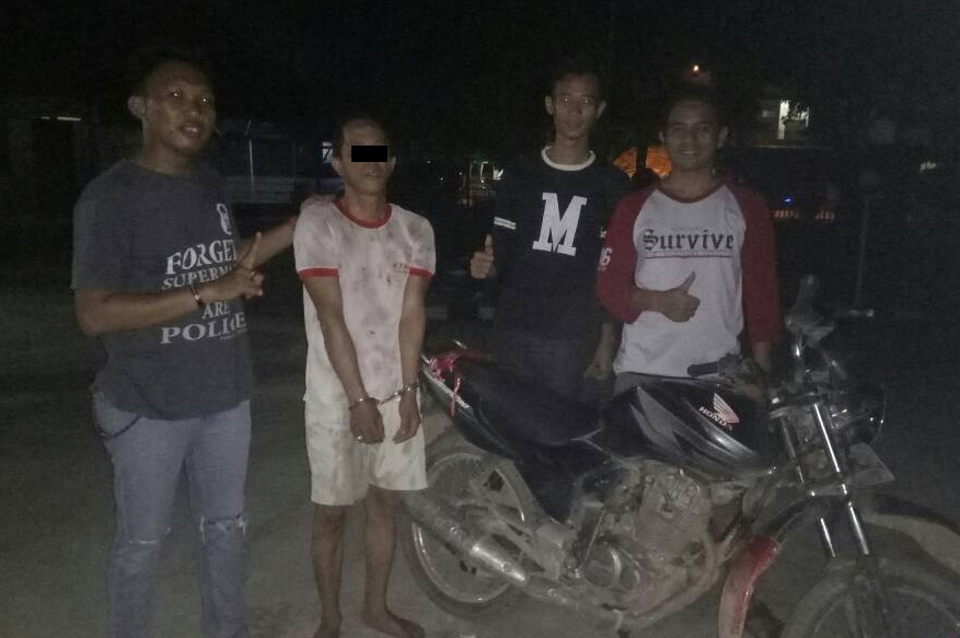 POLSEK BAYUNG LINCIR AMANKAN PELAKU PENGGELAPAN MOTOR